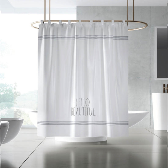 Hello Beautiful Shower Curtain